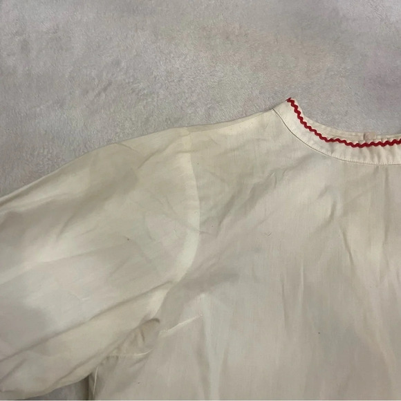 Saks Fifth Avenue vintage 1970’s peasant top Embroidered 28607 - Picture 6 of 12